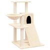 vidaXL Albero per Gatti con Tiragraffi in Sisal Crema 82 cm