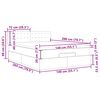 vidaXL Struttura Letto Pouf con Materasso 140x200 cm in Tessuto