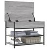 vidaXL Panca Porta Scarpe Grigio Sonoma 70x42,5x50cm Legno Multistrato
