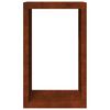 vidaXL Rack per Legna da Ardere 60x40x100 cm in Acciaio Corten