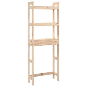 vidaXL Rastrelliera da Bagno 63x26x171 cm in Legno Massello di Pino