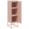 vidaXL Credenza Rosa 36x39x123 cm in Acciaio