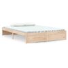 vidaXL Giroletto senza Materasso Ambrato in Legno Massello 140x200 cm