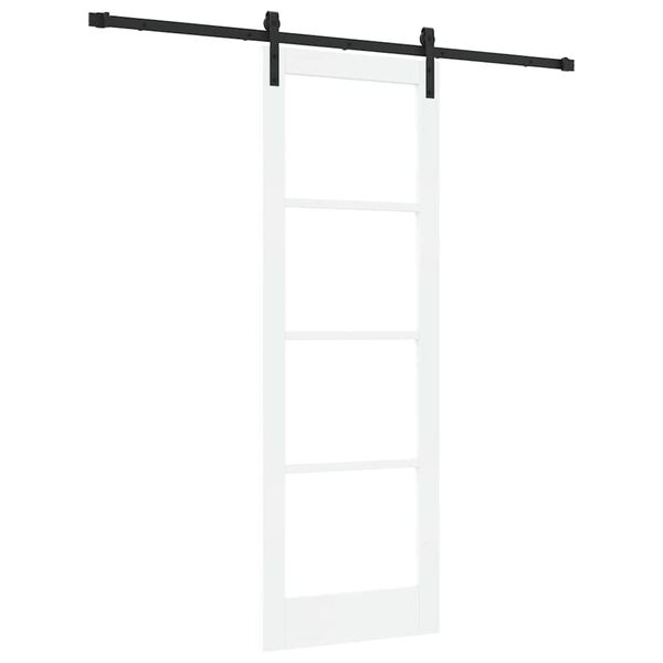vidaXL Porta scorrevole ORKDAL Bianco e Nero 73,5 x 211 cm