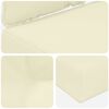 vidaXL Cuscino per divano da esterno 2 pcs Crema Poliestere