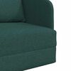 vidaXL Divano letto 60cm Verde Scuro Tessuto