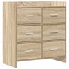 vidaXL Credenza Rovere Sonoma 75 x 33 x 80 cm Legno ingegnerizzato