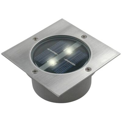 Ranex Lampada Riflettore Solare Quadrato 0,12 W Argento 5000.198