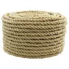 vidaXL Corda da Barca 10 mm 100 m Naturale