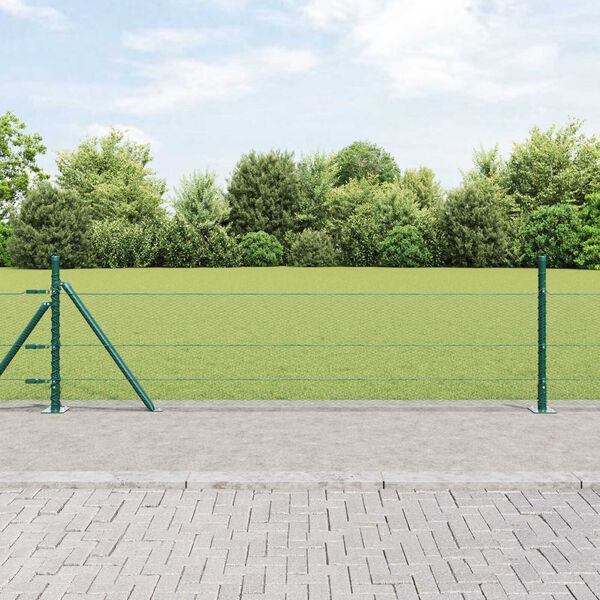 vidaXL Palo della recinzione Verde 50 x 0,4 m (rete 13 mm)
