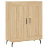 vidaXL Credenza Rovere Sonoma 69,5x34x180 cm in Legno Multistrato