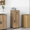 vidaXL Mobile da Bagno con cassetto Rovere artigianale 30 x 35 x 80 cm