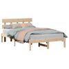 vidaXL Struttura del letto Marrone 120 x 200 cm Legno massello di pino