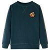 vidaXL Felpa per Bambini Verde Muschio 140
