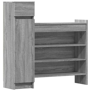 vidaXL Scarpiera Grigio Sonoma 100,5x28x100 cm in Legno Multistrato