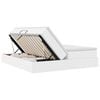 vidaXL Letto con contenitore e materasso Bianco 200 x 200 cm