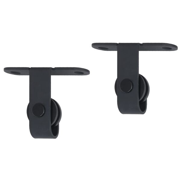 vidaXL Kit Mini Anta Scorrevole Armadio in Acciaio al Carbonio 122 cm