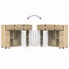 vidaXL Credenza con porta FLORIN Rovere Sonoma 88,5 x 30,5 x 73 cm