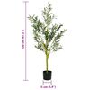 vidaXL Albero Ulivo Artificiale 450 Foglie 120 cm Verde