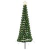 vidaXL Albero di Natale a LED in tinsel con picchetto EKENAS 180 cm