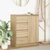 vidaXL Credenza con Cassetti Rovere Sonoma 71x35x84 cm in Truciolato
