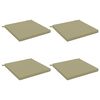 vidaXL Cuscini per Seduta SOEST 4 pz 100% Poliestere Verde chiaro