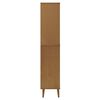 vidaXL Libreria MOLDE Marrone 85x35x170,5 cm in Legno Massello di Pino