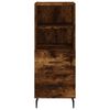 vidaXL Credenza Rovere Fumo 34,5x34x90 cm in Legno Multistrato