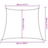 vidaXL Vela Parasole 160 g/m&sup2; Trapezio Giallo 4/5x4 m in HDPE