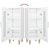 vidaXL Credenza Bianca 34,5x34x90 cm in Legno Multistrato