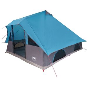 vidaXL Tenda Tipi 8 persona Blu taffet&agrave;