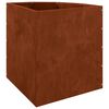 vidaXL Vaso d'angolo Ruggine 45 x 45 x 50 cm acciaio corten