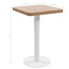 vidaXL Tavolo da Bistrot Marrone Chiaro 50x50 cm in MDF
