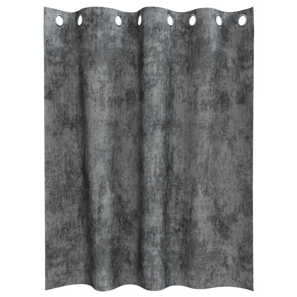 vidaXL Tende in Velluto con tende 2 pcs Grigio 140 x 140 cm Velluto