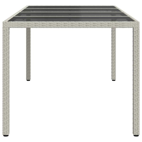 vidaXL Tavolo da Pranzo da Giardino Bianco 190 x 90 x 75 cm