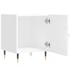 vidaXL Comodini 2 pz Bianchi 40x40x50 cm in Legno Multistrato