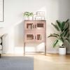 vidaXL Credenza Rosa 68x39x107 cm in Acciaio