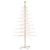 vidaXL Albero di Natale Decorativo in Legno 210 cm Legno Massello Pino