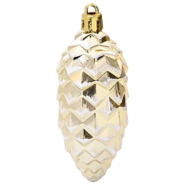 vidaXL Palla di pino di Natale 40 pcs Oro