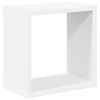 vidaXL Mensole Parete a Cubo 2 pz Bianco e Rovere Sonoma 26x15x26 cm