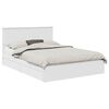 vidaXL Letto con Contenitore Bianco 160 x 200 cm Legno multistrato