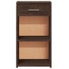 vidaXL Comodino Rovere Marrone 35x34x65 cm in Legno Multistrato