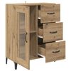 vidaXL Credenza con cassetto Rovere artigianale 69,5 x 34 x 90 cm