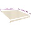vidaXL Tendone Parasole in Tela Crema 4,5x3 m