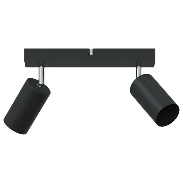 vidaXL Faretto da soffitto Nero 26 x 5.5 x 16.5 cm Acciaio