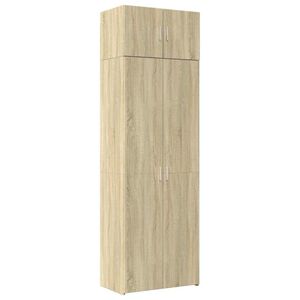 vidaXL Armadietto Rovere Sonoma 70x42,5x225 cm in Legno Multistrato