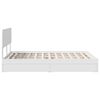vidaXL Letto con Contenitore Bianco 140 x 200 cm Legno multistrato