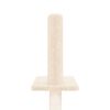 vidaXL Albero per Gatti da Pavimento a Soffitto Crema 250,5-276,5 cm