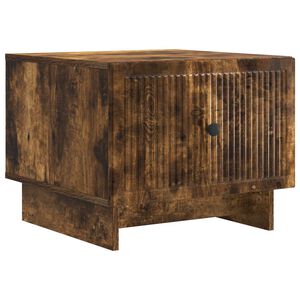 vidaXL Tavolino da salotto con cassetto Rovere Fumo 49 x 50 x 40 cm