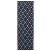 vidaXL Runner Tappeto ORIZ 1150 gsm Motivo in rete nera